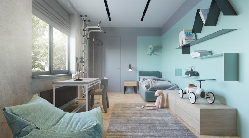 Οι ιδέες σχεδιαστών σχεδιάζουν παιδικά δωμάτια συνδυάζουν χρώματα τοίχων