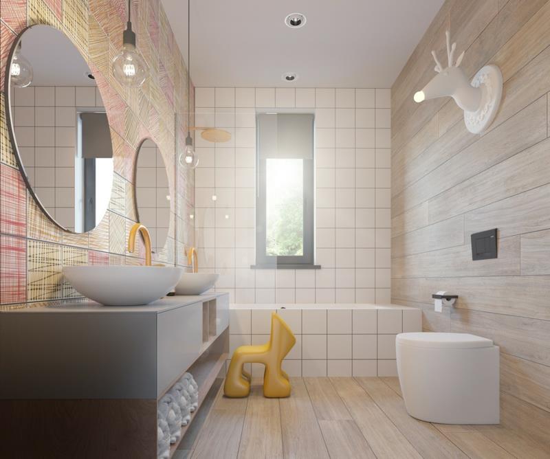 Ιδέες σχεδιαστών παιδικών σταθμών διακόσμηση πλακιδίων μπάνιου μπάνιου