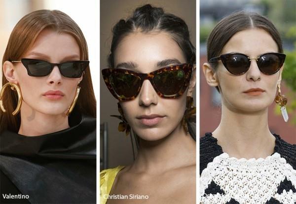 Γυαλιά ηλίου σχεδιαστών 2019 τάσεις cat eye γυαλιά