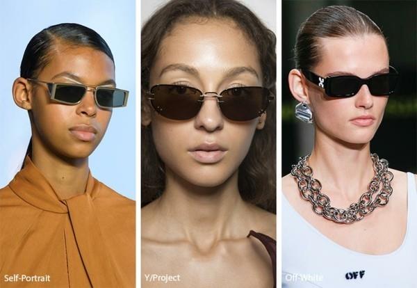 Γυαλιά ηλίου σχεδιαστών 2019 τάσεις γυαλιά ηλίου ορθογώνιοι φακοί