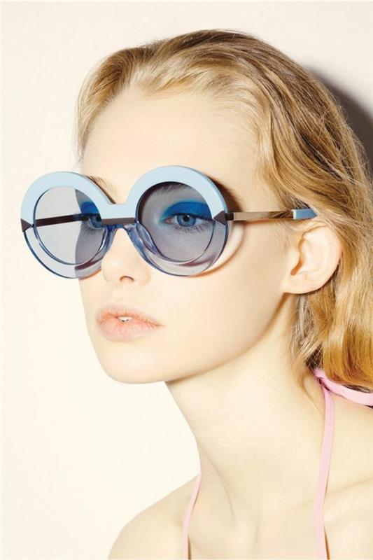 Γυαλιά ηλίου σχεδιαστών γυναικείες τάσεις μόδας αξεσουάρ γυαλιά ηλίου μπλε
