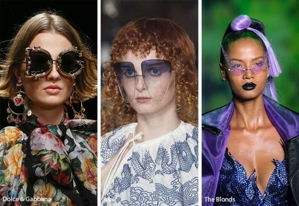 Σχεδιαστικά γυαλιά ηλίου τάσεις άνοιξη καλοκαίρι 2019 εντυπωσιακά μοντέλα