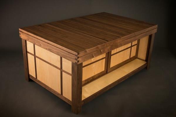Επιτραπέζια σχεδίαση επιτραπέζιου ανοιχτού ξύλου στιβαρή