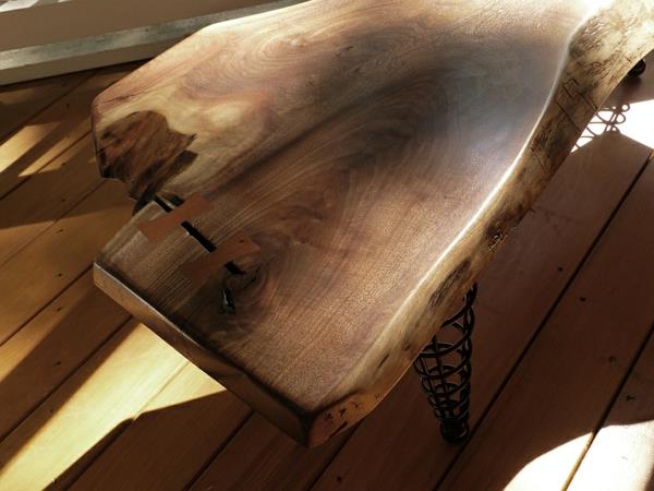 Τραπέζι τραπέζι σχεδιαστών ποδιών σπιράλ τραπέζι τραπεζαρίας από φυσικό ξύλο
