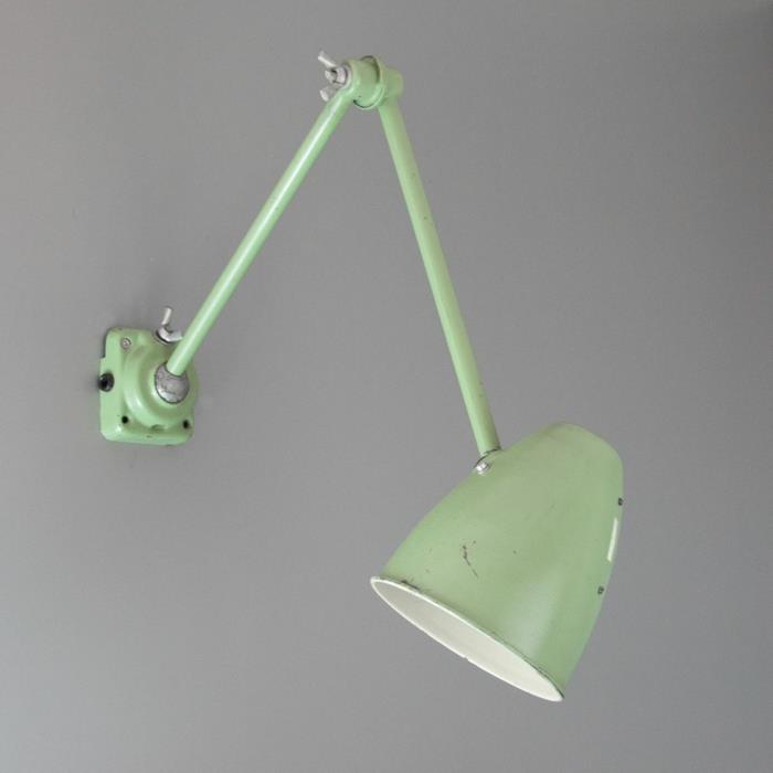 Σχεδιαστικά φώτα Skinflint Design βιομηχανικής τεχνοτροπίας έπιπλα φωτιστικό τοίχου πράσινο
