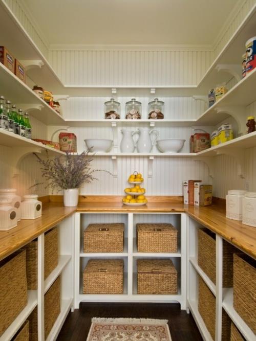 Το ντουλάπι οργανώνει ξύλινο πάγκο με πάγκους κουζίνας