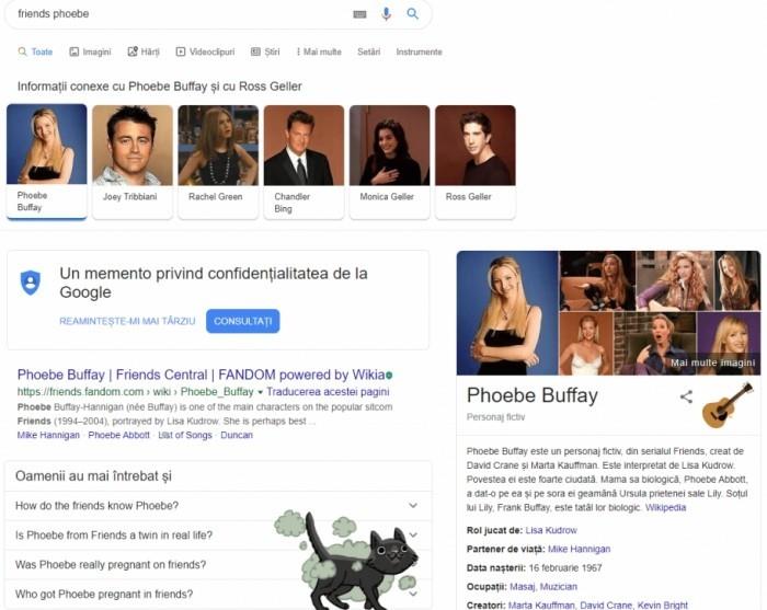 Τα καλύτερα Google Easter Eggs phoebe buffay funny firends