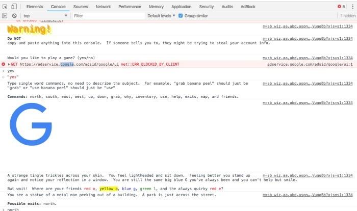 Οι καλύτερες περιπέτειες κειμένου Google Easter Eggs από το Google