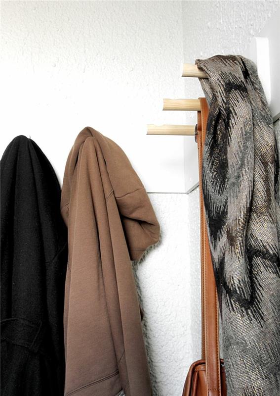 Έπιπλα διαδρόμου DIY παλτό stand έπιπλα αίθουσας Φτιάξτε το δικό σας γκαρνταρόμπα