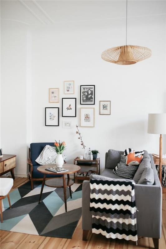 Σαλόνι σχεδιασμού Δανίας σε στυλ hygge