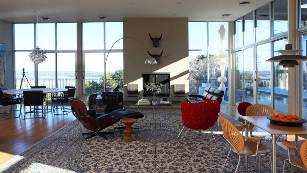 Eames lounge καρέκλα αψίδα λάμπα δαπέδου λαμπτήρα παραδοσιακό
