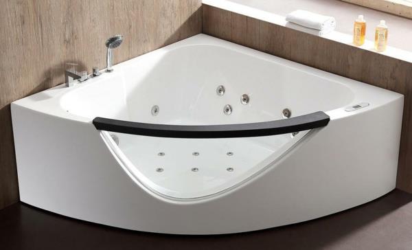 Γωνιακό λουτρό - η έξυπνη λύση για το μικρό μπάνιο μοντέρνο γωνιακό λουτρό