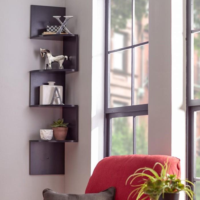 Ikea γωνιακό ράφι φτιάξτε μόνοι σας γωνιακό ράφι ξύλινο γωνιακό ράφι σαλόνι δημιουργικός τοίχος σχεδιασμός διακοσμητικών ιδεών DIY ιδέες10