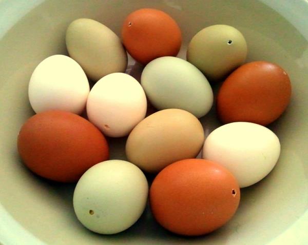 Φουσκώνοντας αυγά Τεχνική βήμα προς βήμα οδηγίες κελύφη αυγών