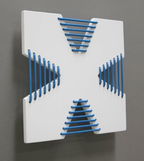 Μοναδικά πλακάκια τοίχου από κορσέ πλακάκι λευκό μπλε κορδόνι