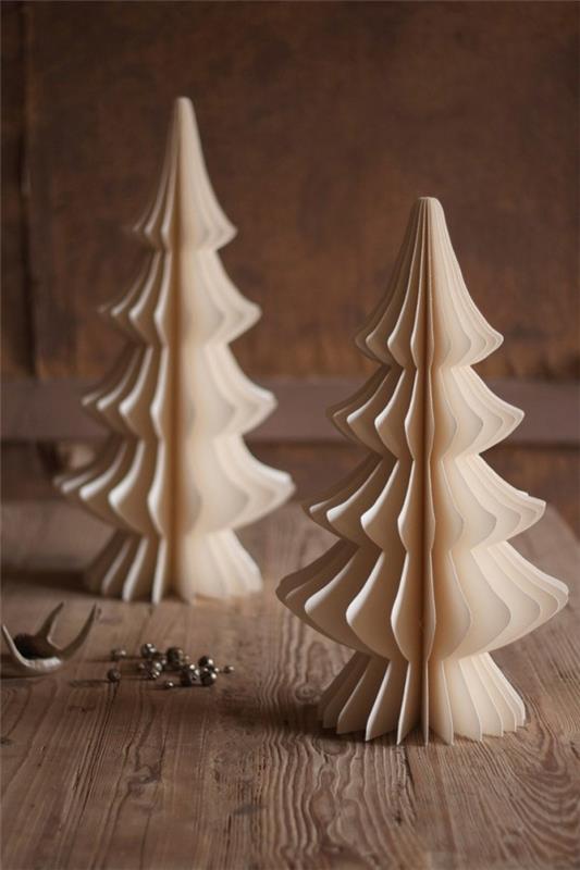 Φτιάξτε κομψά χριστουγεννιάτικα δέντρα από χαρτί