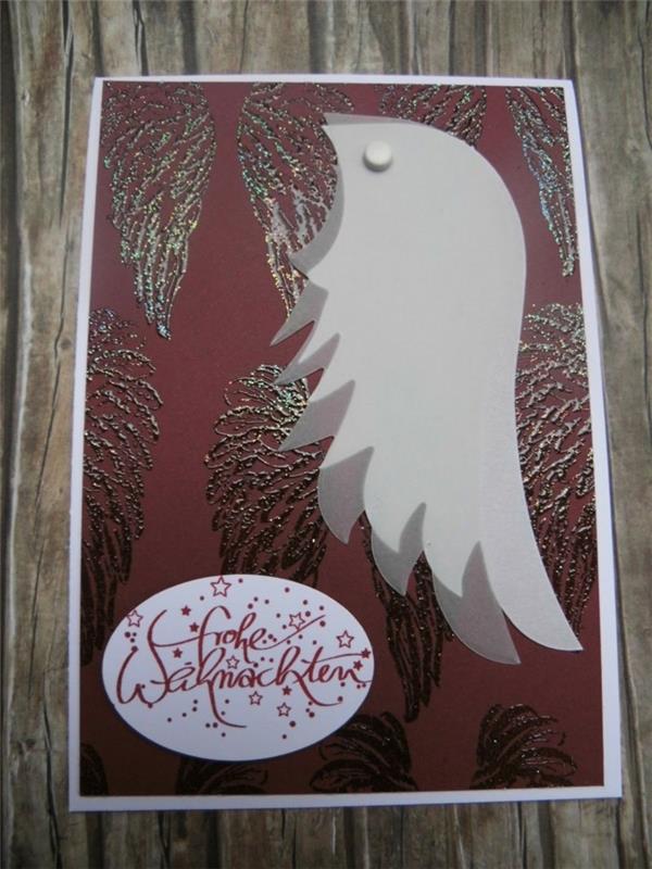 Tinker angel φτερά με χάρτινα πιάτα Tinker Χριστουγεννιάτικες κάρτες