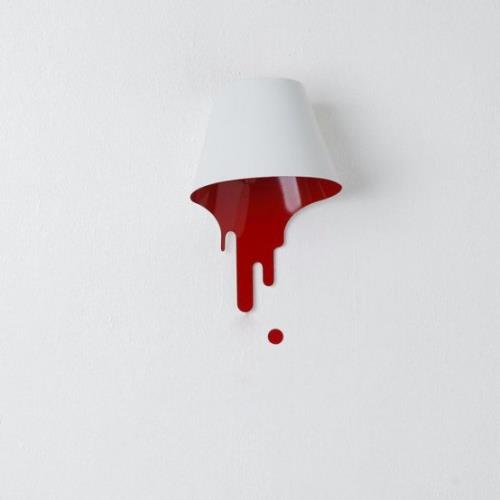 Εξαιρετικά φωτιστικά τοίχου ασυνήθιστα φώτα τοίχου σε λευκό και κόκκινο αίμα με απλό σχέδιο δημοφιλή στους πελάτες