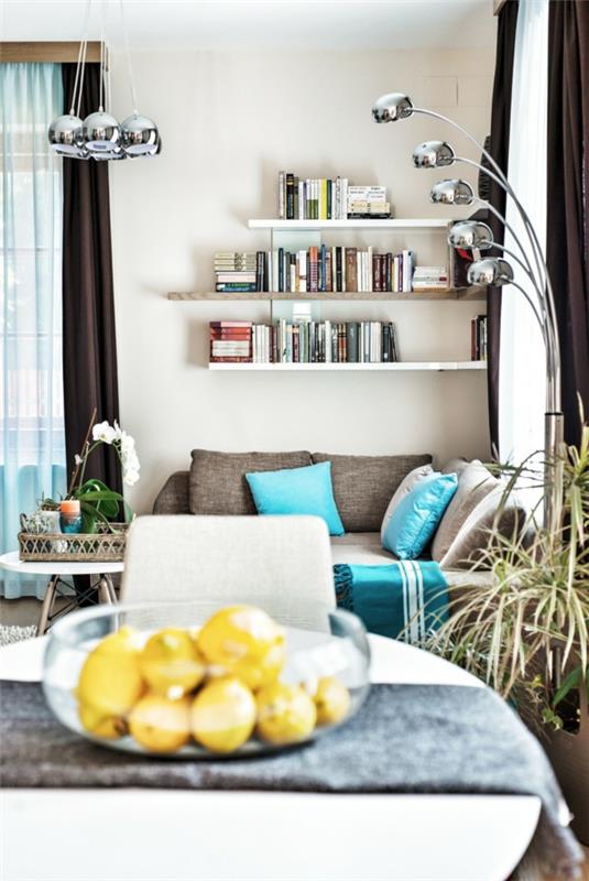 Πολυτελές διαμέρισμα με καναπέ ανοιχτού ραφιού εσωτερικής διακόσμησης