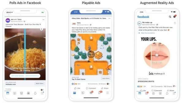 Το Facebook εισάγει διαδραστικές διαφημίσεις σε διάφορες μορφές διαφήμισης