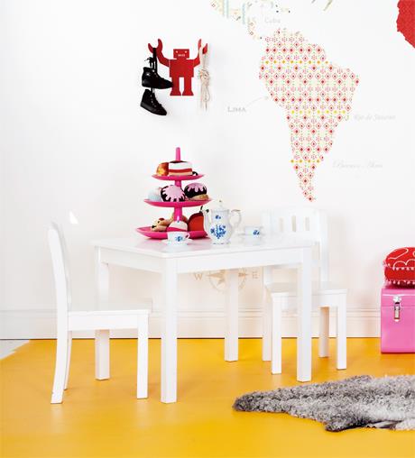 Πολύχρωμα αυτοκόλλητα τοίχου σχέδια με κάρτες παιδικές καρέκλες παιδική χαρά παιδική χαρά