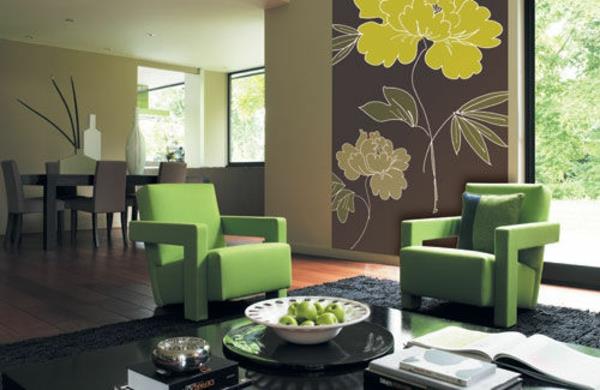 Ιδέες χρώματος σαλόνι χρώματα πράσινου τοίχου