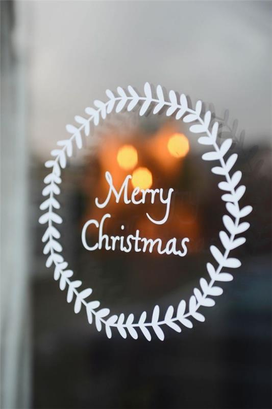 Εικόνες παραθύρων για τα Χριστούγεννα - γράψτε μαγικές ιδέες και οδηγίες απευθείας στο παράθυρο