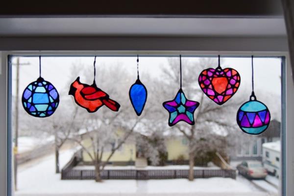 Tinker παράθυρα εικόνες για τα Χριστούγεννα - μαγικές ιδέες και οδηγίες sonnenfänger φυτώριο ωραία και εύκολα