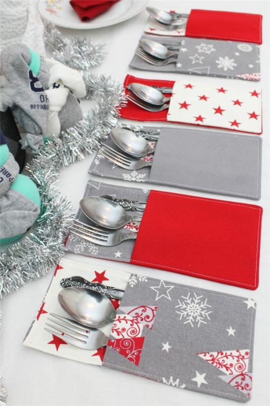 Πώς να ράψετε μόνοι σας εορταστικές τσάντες μαχαιροπίρουνα για τα Χριστούγεννα