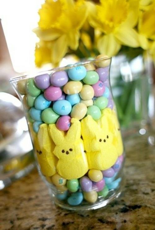 Εορταστικές ιδέες διακόσμησης για πολύχρωμα αυγά τέχνης από γυαλί Πάσχας