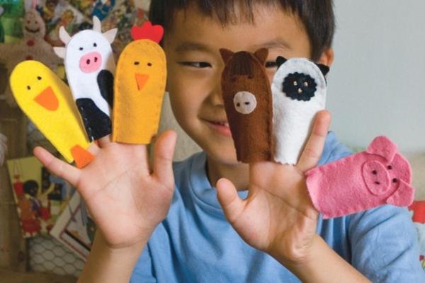 Χειροτεχνίες μαριονέτες δάχτυλες οδηγίες ιδέες χειροτεχνίας τσόχα χειροτεχνίες ζώων με παιδιά