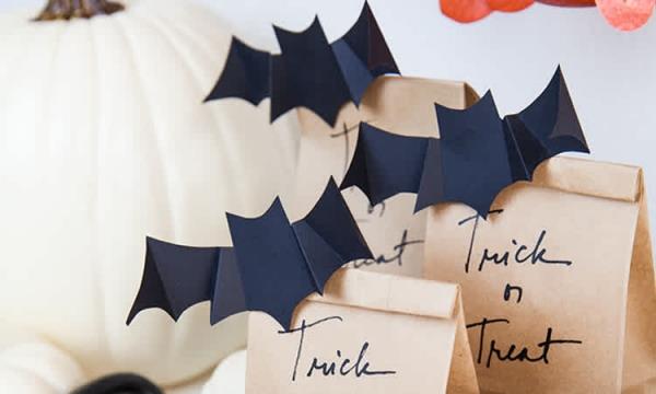 Μπαταρία νυχτερίδας με παιδιά για Απόκριες - 50 μαγευτικές ιδέες και οδηγίες τσάντες δώρου χάρτινες τσάντες διακόσμηση