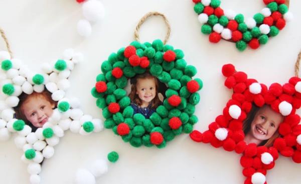 Κάντε φωτογραφικά δώρα για τα Χριστούγεννα - δημιουργικές ιδέες και οδηγίες φωτογραφίες στεφάνι για παιδιά