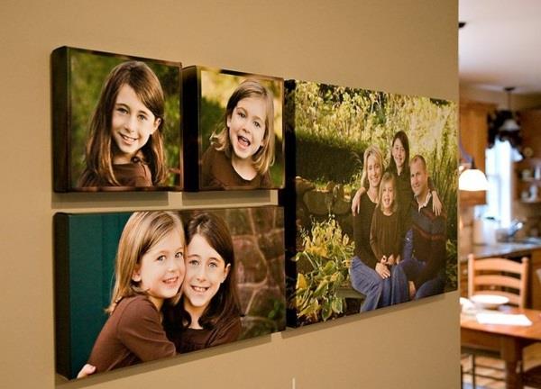 Φτιάξτε μόνοι σας φωτογραφίες σε καμβά, κολάζ οικογενειακών φωτογραφιών