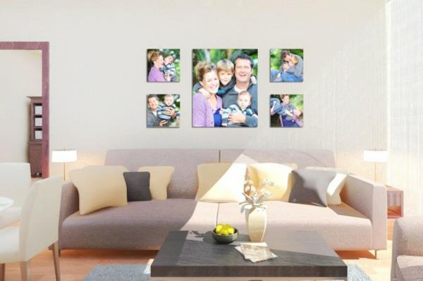 Φωτογραφίες εικόνες οικογενειακό άνετο δωμάτιο κάνετε τον καμβά μόνοι σας ζωντανά