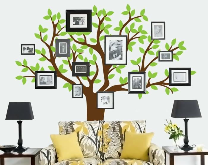 Ιδέες τοίχων φωτογραφιών οικογενειακό δέντρο