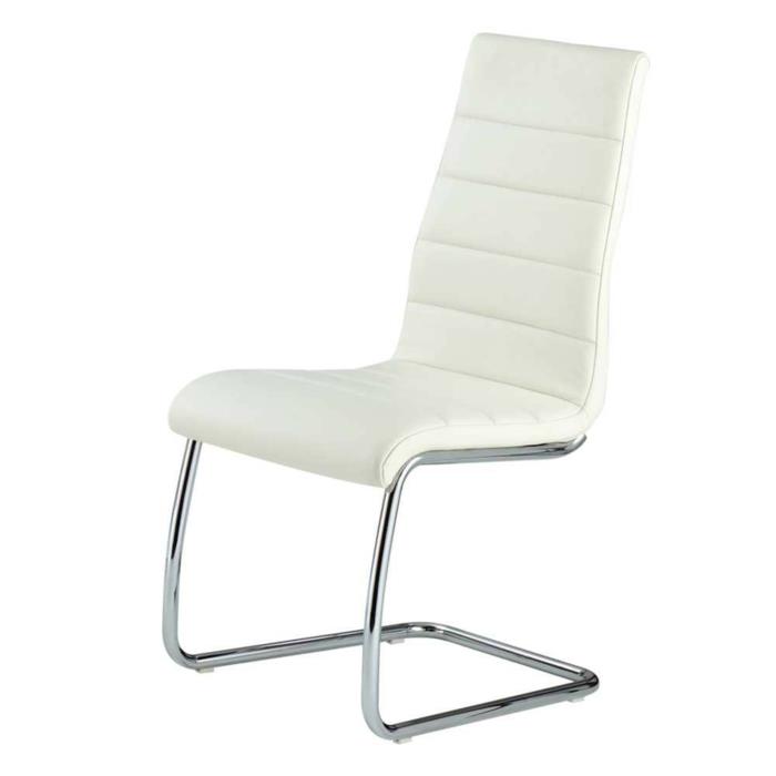 Καρέκλες με πρόβολο Καρέκλες σχεδιαστών Monalisa σε λευκό χρώμα