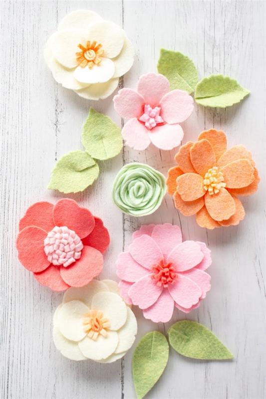 Tinker ανοιξιάτικα λουλούδια με παιδιά - ιδέες και οδηγίες για αρχάριους και επαγγελματίες χομπίστες όμορφα λουλούδια από τσόχα