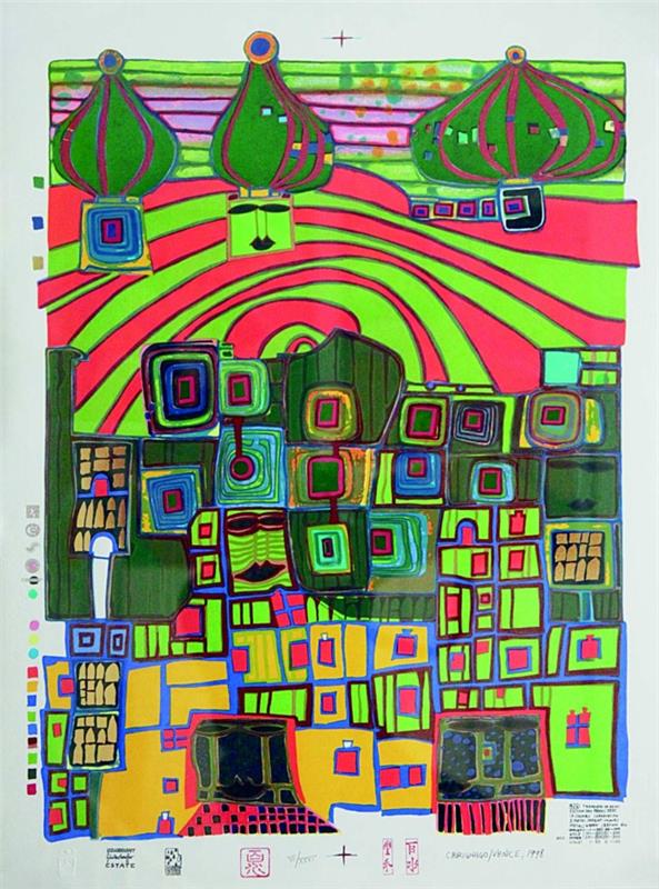 Ο Friedensreich Hundertwasser διαμέλισε το ηλιοβασίλεμα