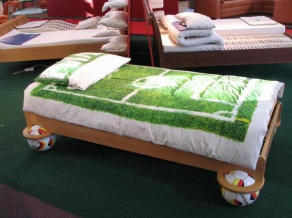 Διακόσμηση κλινοσκεπασμάτων ποδοσφαίρου στο σπίτι κρεβάτι οπαδών ποδοσφαίρου