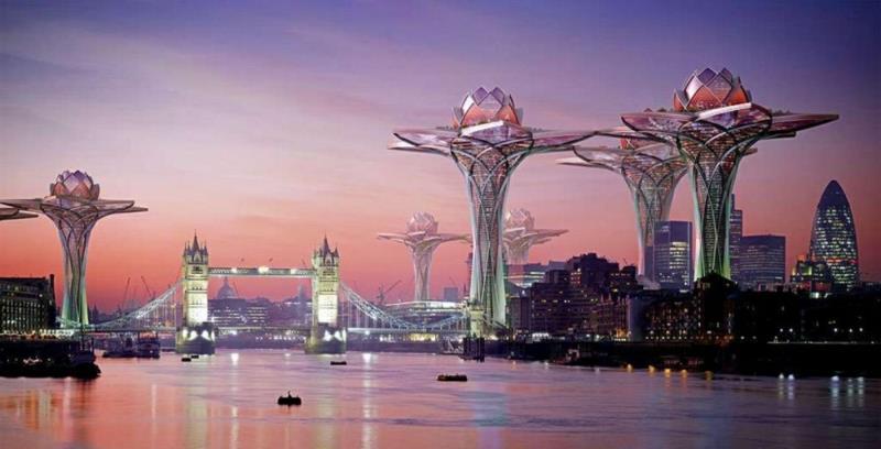 Δημιουργία έργου Sky Futuristic Architecture and Living Cities
