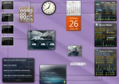Gadgets για Windows 7 εφαρμογές που ρυθμίζουν τον χρήστη