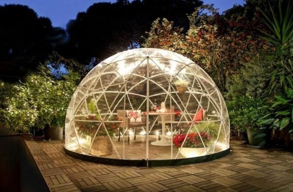 Garden igloo μοντέρνα χειμερινά έπιπλα κήπου ξύλινη βεράντα