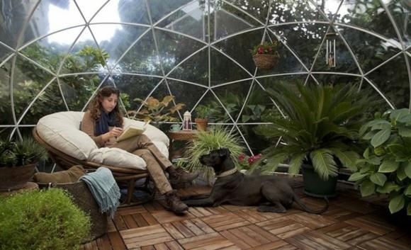 Garden igloo μοντέρνα χειμερινά έπιπλα κήπου πράσινη όαση