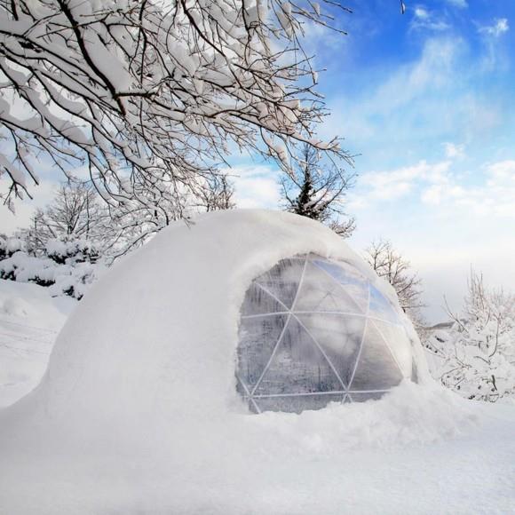 Garden Igloo Σύγχρονο Ωδείο Χειμερινό Χιόνι