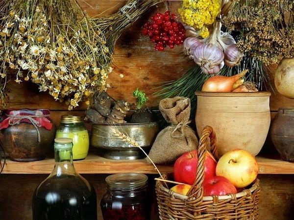 Φθινόπωρο κηπουρική φρούτα λαχανικά βότανα
