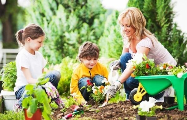 Κηπουρική τον Μάρτιο Φύτευση λουλουδιών με τα παιδιά στον κήπο