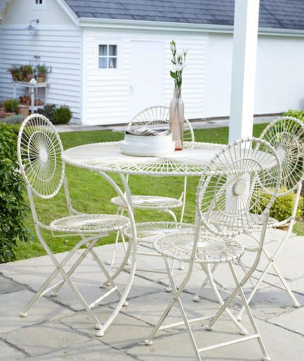 Φτιάξτε διακοσμήσεις κήπου μόνοι σας μεταλλικές πτυσσόμενες καρέκλες