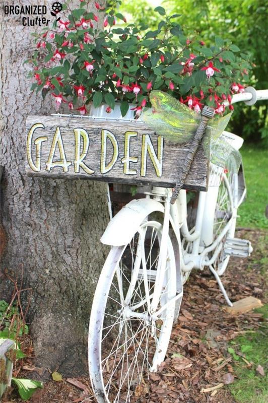 Ιδέες σχεδιασμού κήπου ποδήλατο στον κήπο