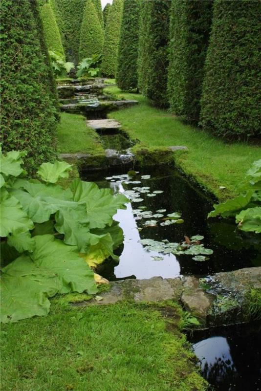 Εικόνες λιμνών κήπου δημιουργική σχεδίαση κήπου φράκτης κήπου τέχνη λίμνη νερού φυτών